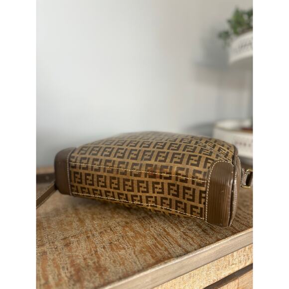 FENDI Vintage Zucca Monogram Crossbody/ Shoulder Bag - Picture 8 of 12